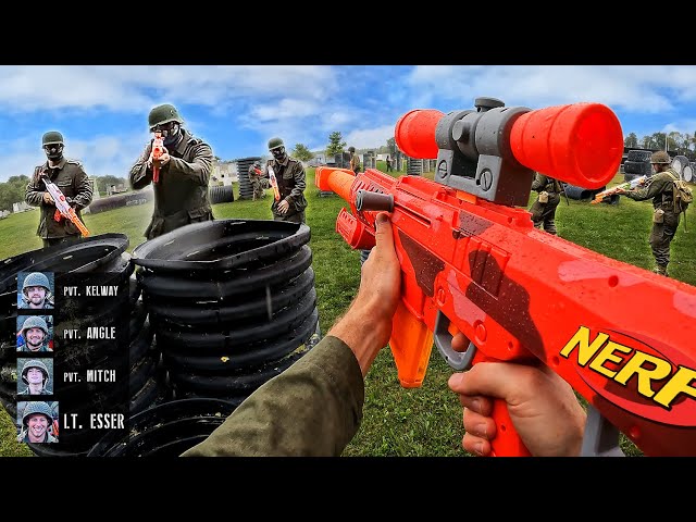 NERF WORLD WAR 2 BATTLE! (First Person Shooter)