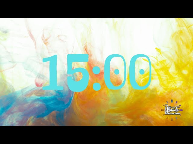 15 Minute Abstract  Countdown Timer with Relaxing Music