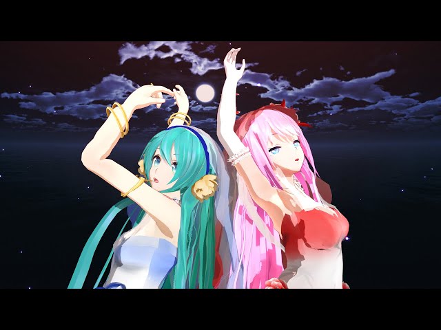 【MMD VR180 4K】初音ミク 巡音ルカ magnet【YYB Hatsune Miku】【YYB Megurine Luka】