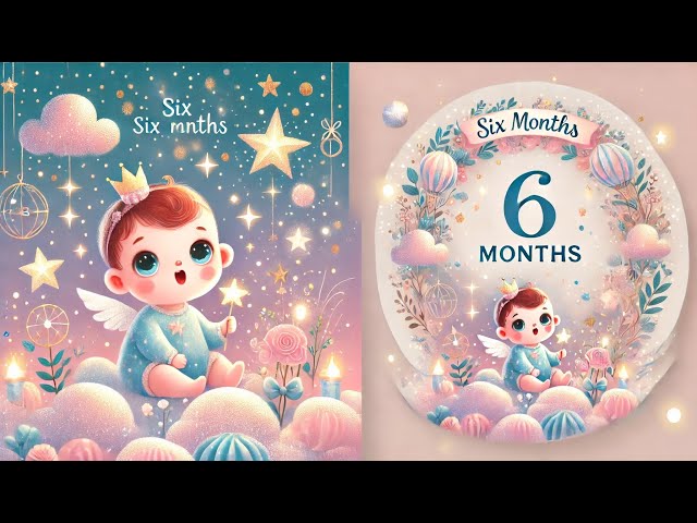 6-Month-Old Baby Milestone - Countdown & Happy Birthday Song 🎂👶💖