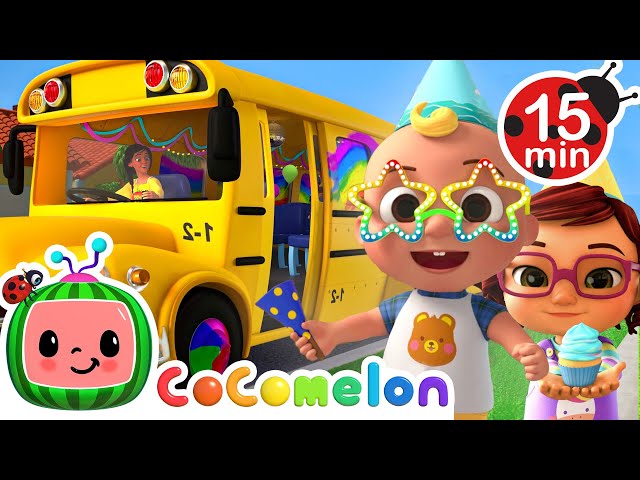 Wheels on the Birthday Bus (Woop Woop) 🎉 | CoComelon | Songs and Cartoons | Best Videos for Babies