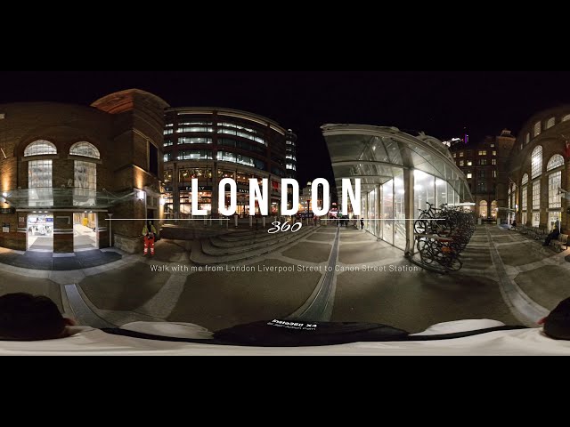 360 view Liverpool Street to Cannon Street : Hidden History  Fascinating Facts Insta360 x4 footage