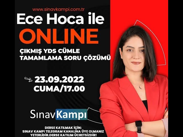 2022 YDS CÜMLE TAMAMLAMA SORU ÇÖZÜMÜ I ECE HOCA