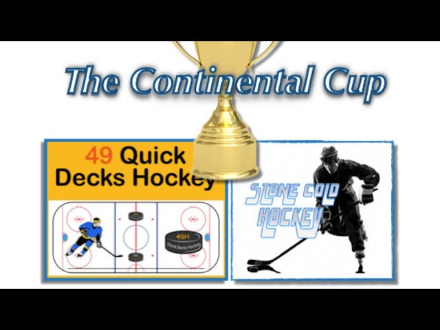 Continental Cup.Game 6, Bruins vs the Rangers using Stone Cold Hockey & 49 Sports Quick Decks Hockey