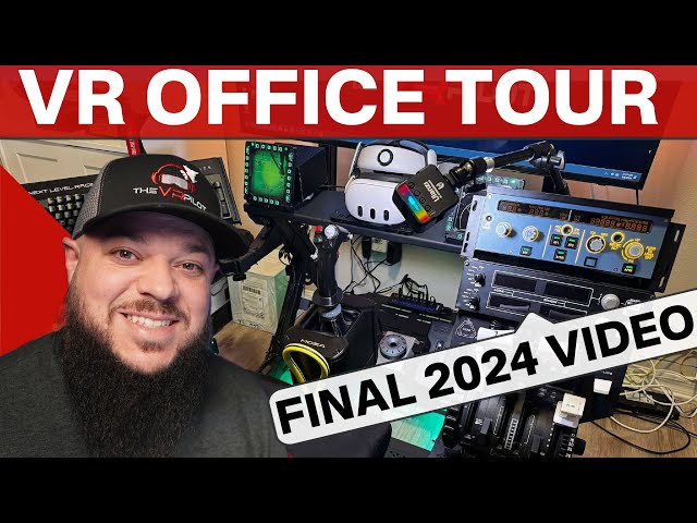 My 2024 VR Office Tour | Sim Pit | Final 2024 Video!