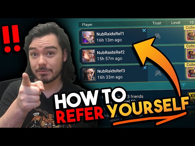 How to REFER YOURSELF to get MAX REWARDS QUICKLY! | Raid: Shadow Legends