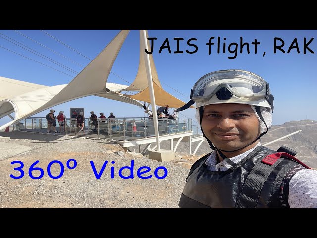 Jais Flight, world's longest zipline at Ras al-khaimah, UAE - 360⁰ Video