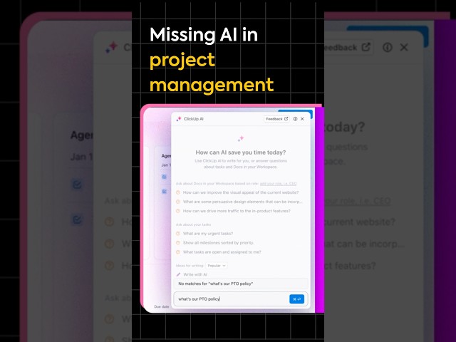 Missing AI in project management? This tool is what you need to work smarter! #aiprojectmanagement