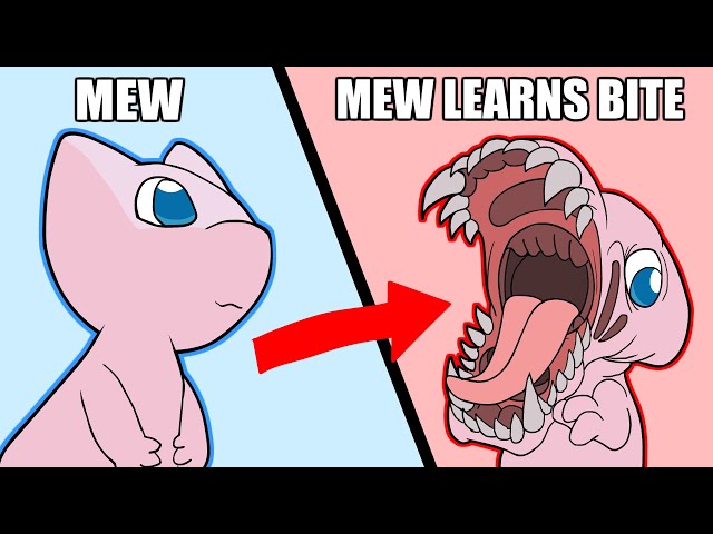 Mew being Cute, but its attacks are horrifying. (Pokemon Animation)