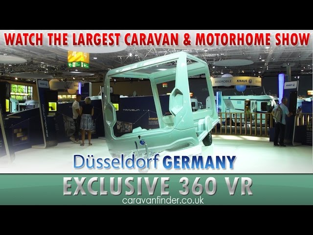 Virtual Reality (VR) of the Caravan Salon, in Germany. The World's largest caravan & motorhome show