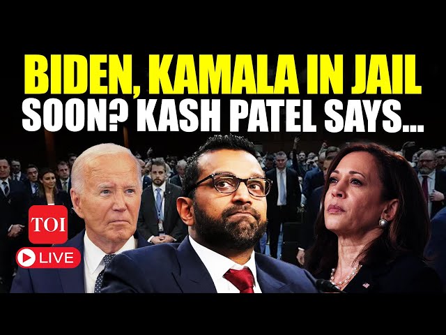 LIVE: Jail For Biden, Kamala? Trump Aide Kash Patel Bombshell Stuns Dems In FBI Senate Hearing