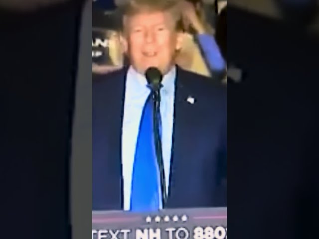 Donald Trump at his rally in NH mocked Joe Biden being disoriented and unable to leave the stage