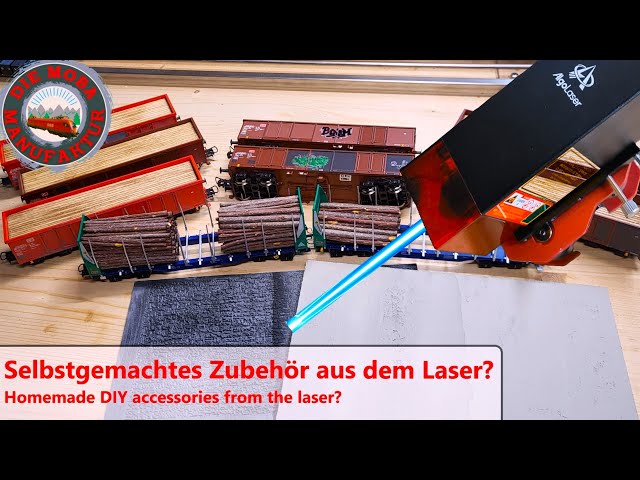 Clever or unnecessary? Self-made cargo and accessories with the ALGO Laser - Model railroad H0 1/87