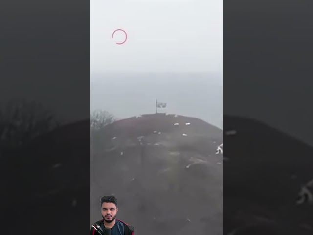 Ukraine Drone Takes OUT Russian Flag