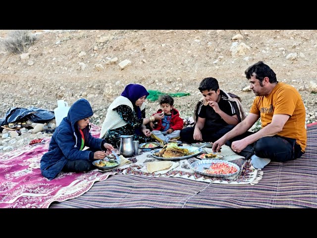 "Cooking Traditional Iranian Food by the River | A Beautiful Day in Nature with a Rural Family"