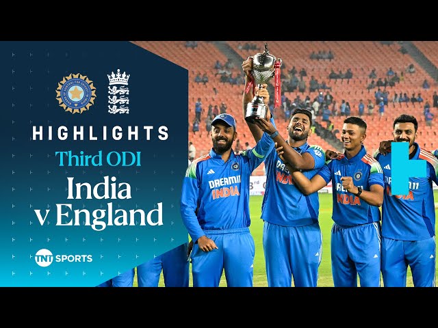 India vs England Third ODI 🏏 | 3-0 Clean Sweep For India 🏆 | TNT Cricket Highlights