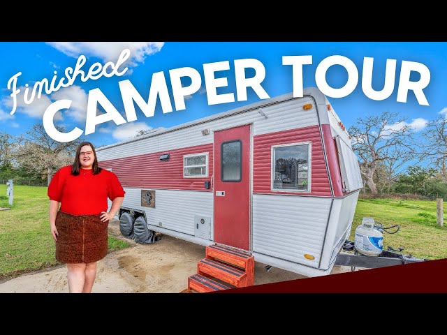 My AirBnB tour! Vintage Holiday Rambler Travel Trailer - Cheap short term rental stream of income!