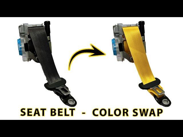 HOW TO CHANGE SEAT BELT COLOR - SWAP BELT COLOUR