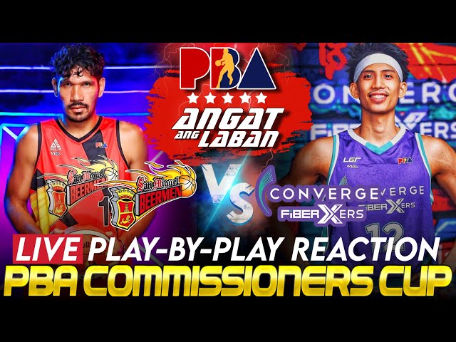 🔴SAN MIGUEL Beermen vs CONVERGE FiberXers │ PBA COMMISIONERS' CUP Play-by-Play Reaction & Scoreboard