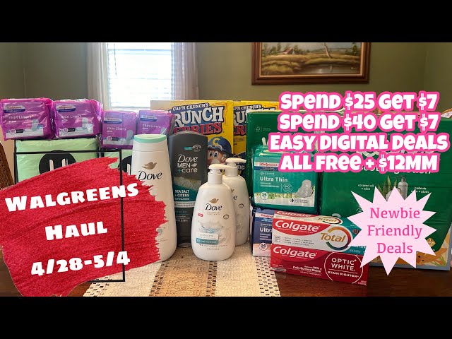 WALGREENS HAUL 4/28-5/4 | NEWBIE FRIENDLY DEALS | ALL FREE + $12MM!