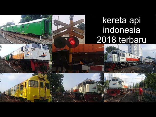 #Kompilasi kereta api di perlintasan gubeng surabaya