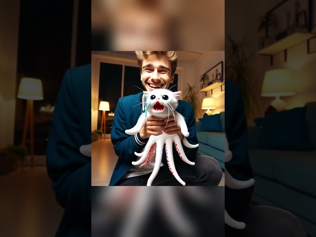 The Octopus Cat Returned To Its Owner After Being Caught#cat #cute #ai #catlover #catvideos #cutecat