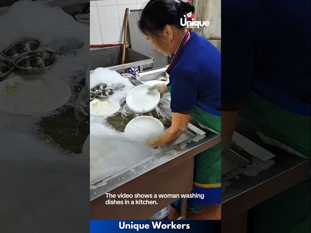 Fastest washing dishes - The workers do their job perfectly || #machine #shorts