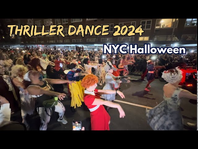 4K Thriller Dance 2024 | New York City Halloween Parade 2024