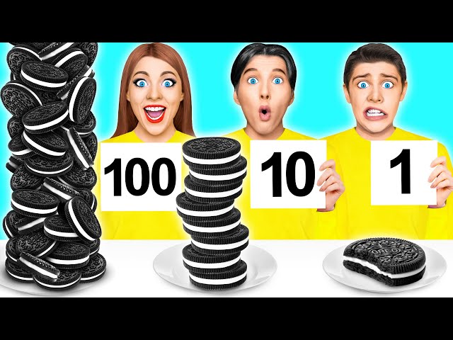 100 Schichten Nahrung Challenge | Lustige Momente von Multi DO Food Challenge