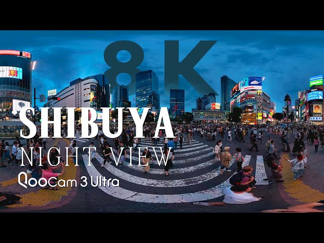 [360° HDR Video] Night awakens in Shibuya with neon dreams and swift steps. 🌃✨