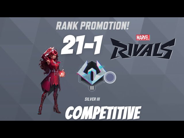 Marvel Rivals Competitive BRONZE I 21-1 RANK PROMOTION SILVER III Season 0