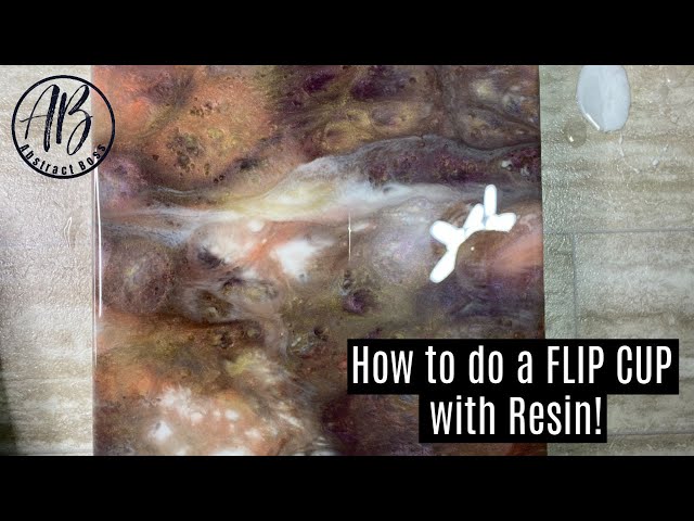 How to do a flip cup with resin  #resinchallenges week 2