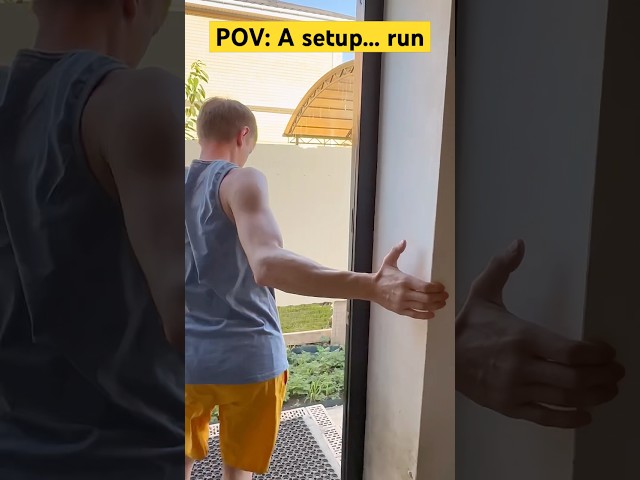 A setup... run 🏃‍♂️ like please #social #shorts #funny #tiktok #prank #medvedfamily