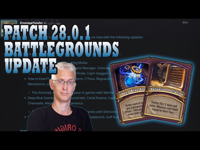 Anomalies Tweaked - Patch 28.0.1 Hearthstone Battlegrounds News