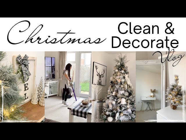 CHRISTMAS CLEAN & DECORATE 2022 | FESTIVE WEEKEND VLOG | EXTREME CLEAN AND DECORATE WITH ME