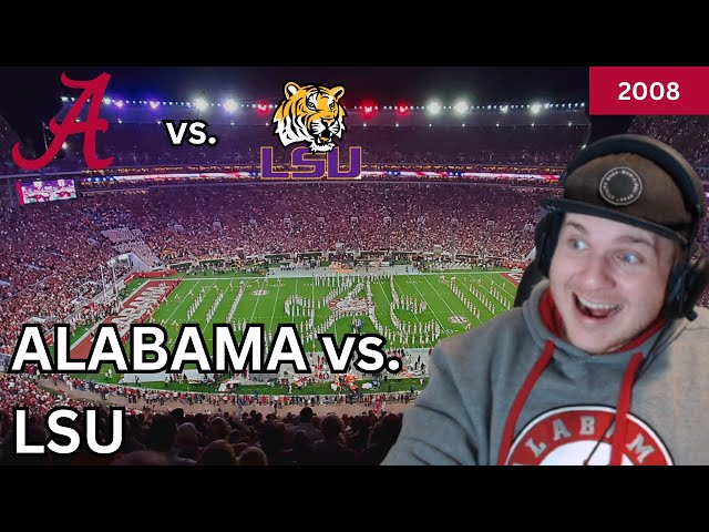 ALABAMA VS LSU 2008 (REACTION)