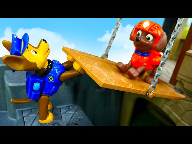 Videos for kids | Paw Patrol toys save Rocky in a mysterious castle! Toy video