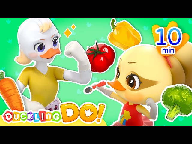 🍅Delicious And Healthy Meal🥣 | Nursery Rhymes & Kids Song | Healthy Habits | Ducks Animation