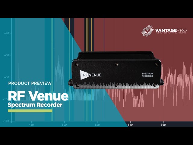 RF Venue Spectrum Recorder- Product Preview