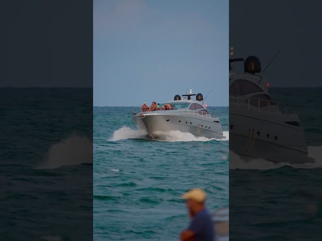 Fishing for a yacht 🤪 at the Haulover Inlet