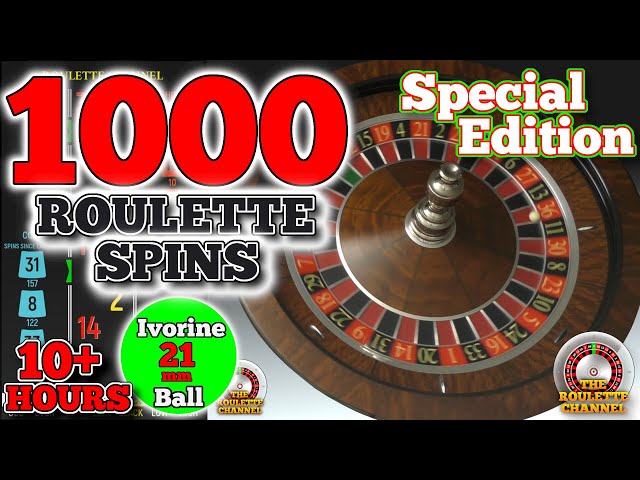 1000 Roulette Spins - Special Edition - Ivorine 21mm - Black Scoreboard  - 10+ Watch Hours