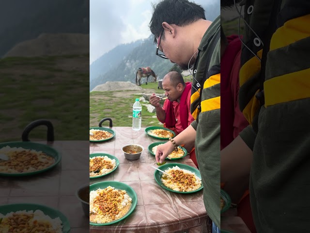 Buddhist monks have a lunchtime. #Buddhist #dharamshalaskyway