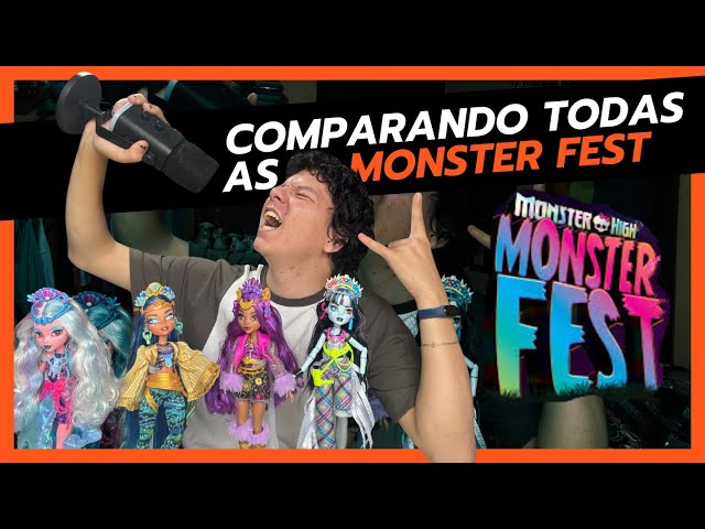 COMPARANDO AS BONECAS MONSTER FEST de Monster High!(Review) #monsterhigh #monsterfest #monsterhighg3