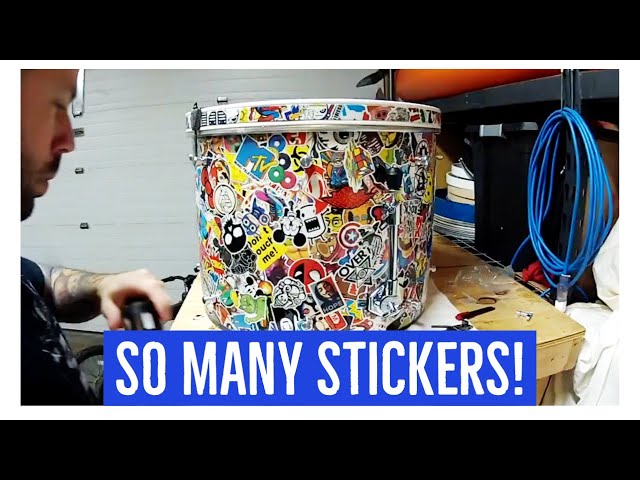 Custom Sticker Bomb Drum Kit | THIS THING IS AWESOME!