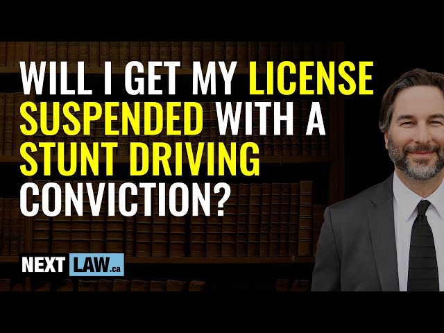 Will I Get a License Suspension with an Ontario Stunt Driving Conviction?