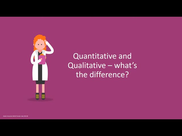 Quantitative and Qualitative - What's the difference?