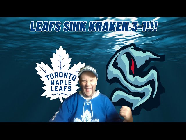 Toronto Maple Leafs sink Seattle Kraken 3-1!!! (GAME RECAP IN SWEDISH)