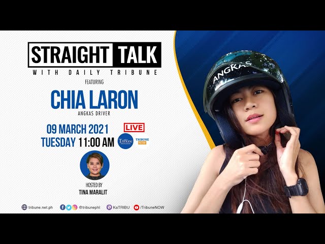 Straight Talk with Daily Tribune featuring Chia Laron