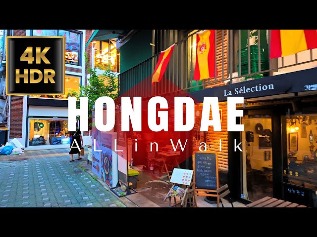 Yeonnam-dong / Hongdae Street, Seoul, Korea | 연남동 / 홍대 | 4K HDR