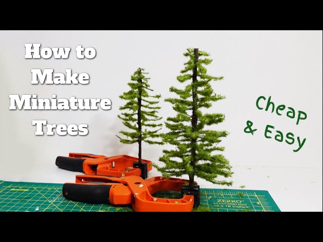 How to Make REALISTIC Miniature Trees (HO Scale)